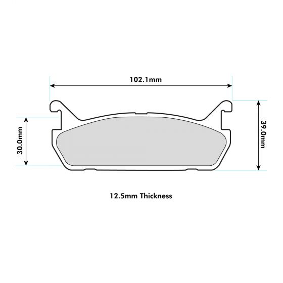 Mazda MX5 (NA) 1.6 115HP (1990-1993) Rear Pads 1180