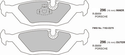 7 Series BMW E23 Performance brake pads 0296