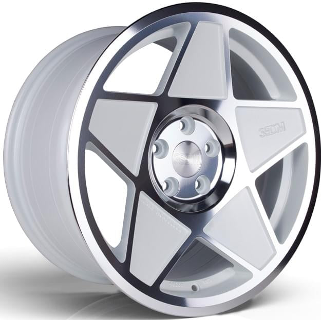 18x8.5 3SDM 0.05-SF 5x112 et42 CB73.1 White Cut