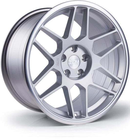 18x9.5 3SDM 0.09 5x112 et40 CB73.1 Matt Silver Mirror Lip
