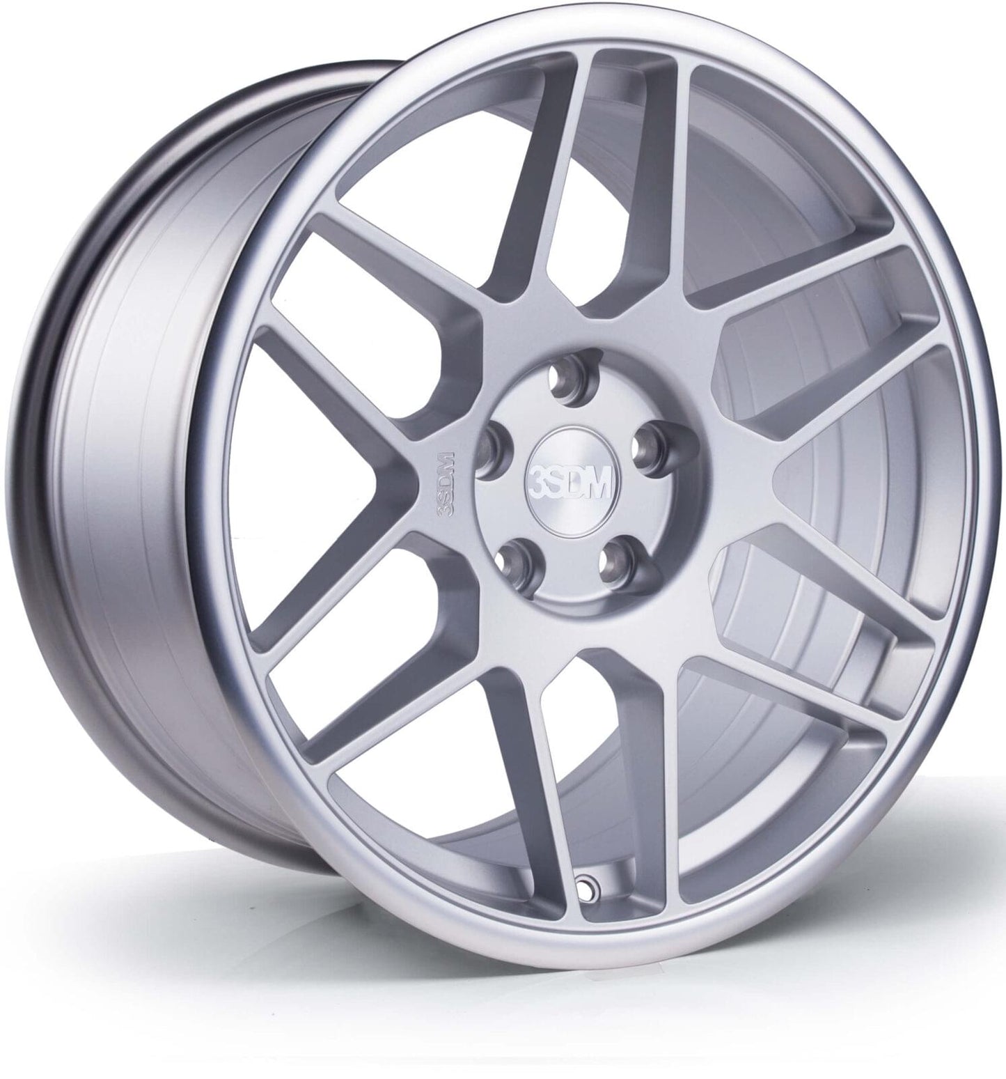 18x9.5 3SDM 0.09 5x100 et35 CB73.1 Matt Silver Mirror Lip