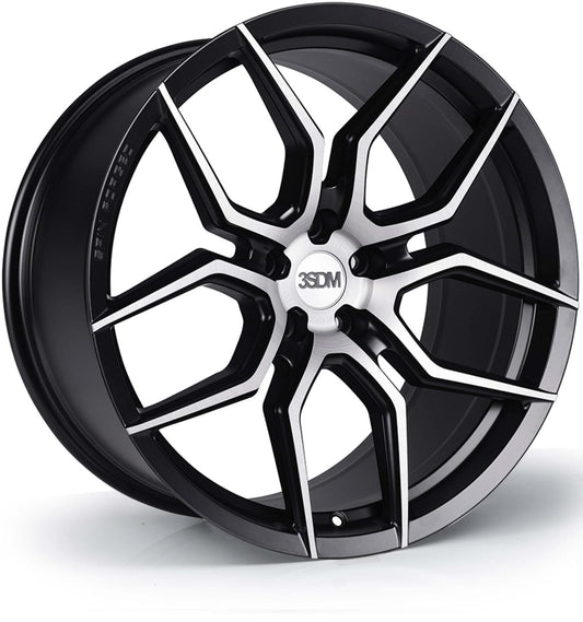 20x9 3SDM 0.50SF 5x130 et45 CB71.6 Matt Black Brushed Face