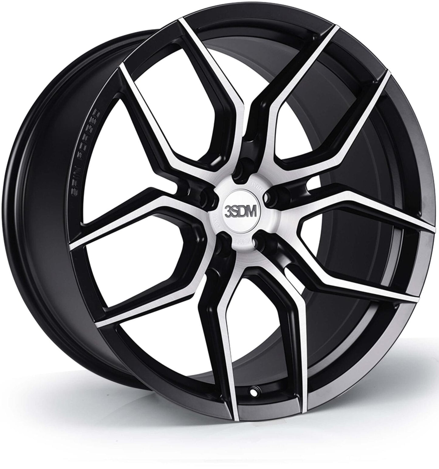 20x10.5 3SDM 0.50SF 5x112 et35 CB73.1 Matt Black Brushed Face