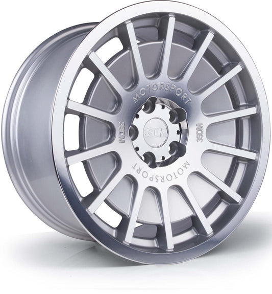 18x9.5 3SDM 0.66 5x112 et40 CB73.1 Silver Mirror Polished Face