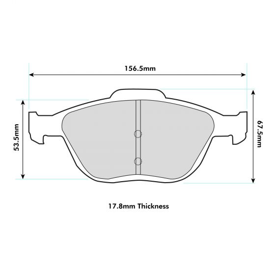 Ford Fiesta ST150 Mk6 Front Performance Brake Pads 8197