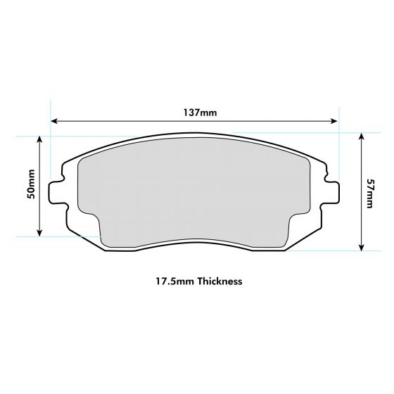 Toyota GT86 Front PBS Performance Brake Pads 8222