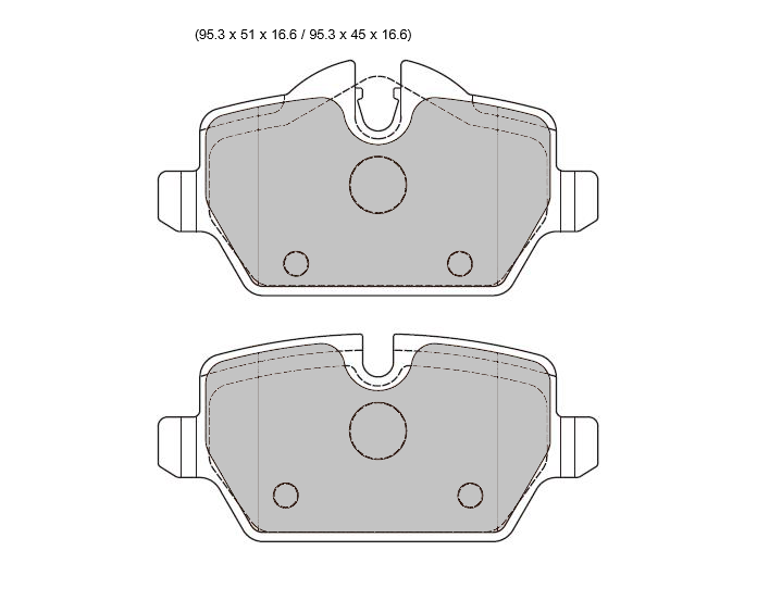 BMW 1 E87  PBS Prorace Rear  Pads 8331PR