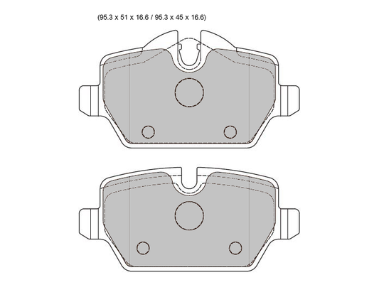 BMW 1 E87  PBS Prorace Rear  Pads 8331PR