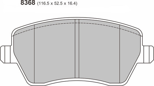 Renault Clio III Performance Brake Pads 8368