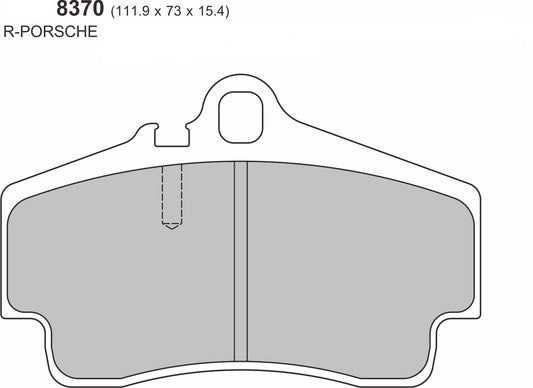 Porsche BOXSTER (987) 2.7/2.9/3.2S  REAR Performance Brake Pad   8370