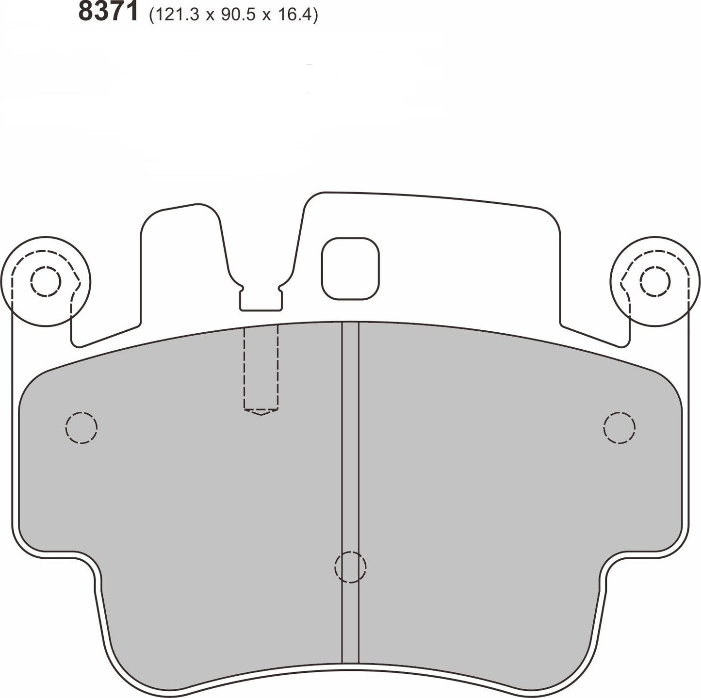 PORSCHE 911 (997) 3.6 Carrera  Front Performance Brake Pads 8371