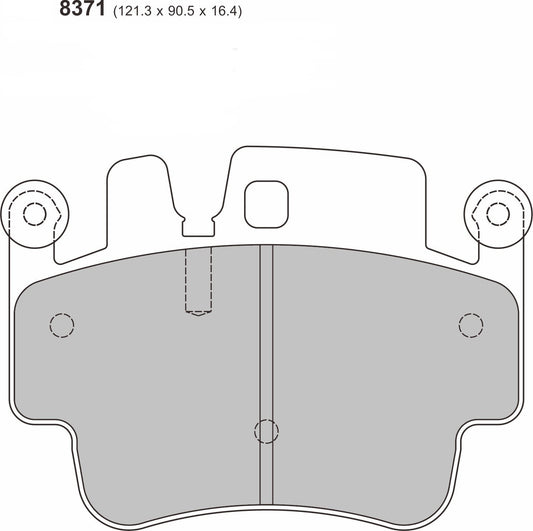 PORSCHE 911 (996) 3.6 GT2  Rear Performance Brake Pads 8371