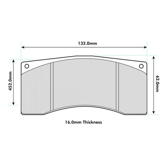 Brembo B13 family - Th. 16mm calliper Performance Brake  Pad  8392