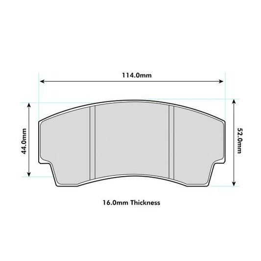 K Sport 4 pot 330/356 Performance Brake Pad 8495