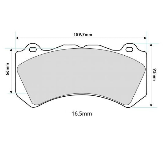 MERCEDES C63 AMG 204 Front Performance Brake Pads 8571 16.5mm