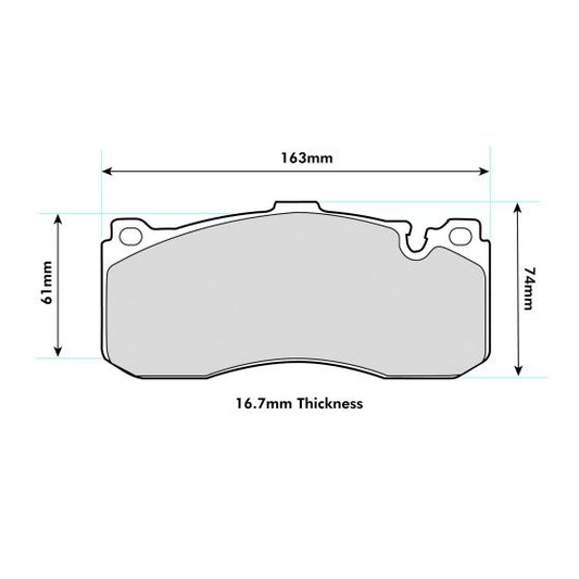 BMW 1 (E82)-135i Coupe  PBS Prorace front Pads 8594PR  pads