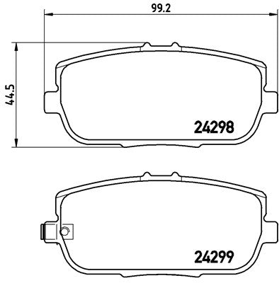 Mazda MX5 MK (NC) Race Brake Pads - 1.5 / 2.0 Rear Performance Track Pads 8614
