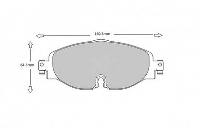 VOLKSWAGEN GOLF PBS Performance Brake pads 2012> on  8638