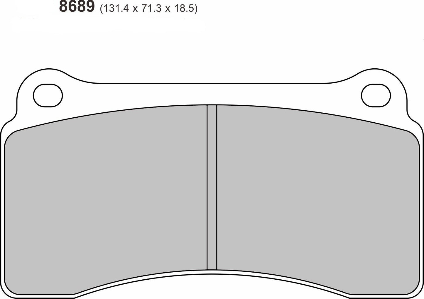 Audi R8 / R8 Spyder Rear Performance Brake Pads 8689
