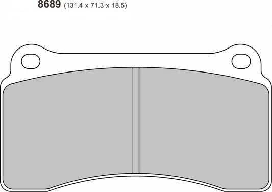 Nissan Skyline Rear Performance Brake Pads 8689
