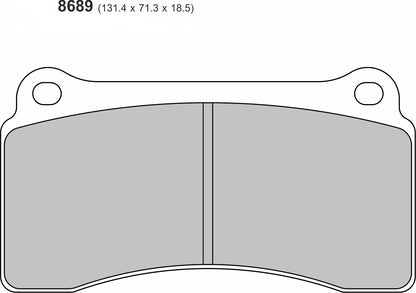 LAMBORGHINI Gallardo / Gallardo Spyder Rear Performance Brake Pads  8689