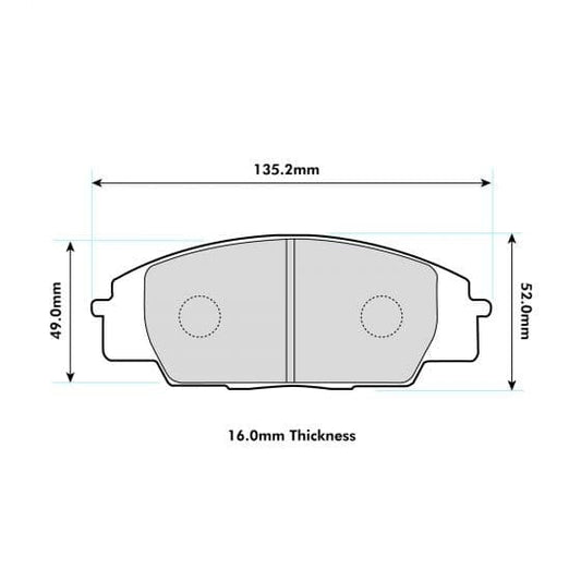 Honda Civic Ep3 Front Performance Brake Pads 0991