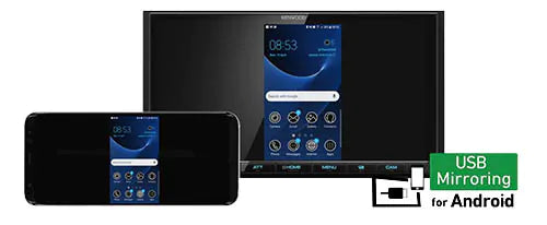 JVC KW-M25BT - 6.8" Mechless Bluetooth Stereo USB Mirroring For Android