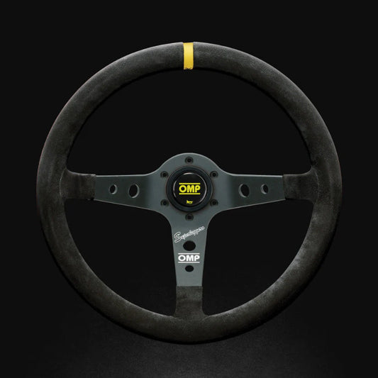 OMP Corsica Superleggero Suede Leather 350mm Steering Wheel Black
