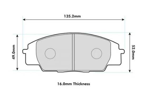 PBS Honda S2000 Front Brake Pads