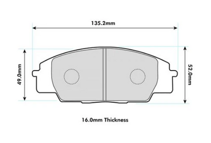 PBS Honda S2000 Front Brake Pads