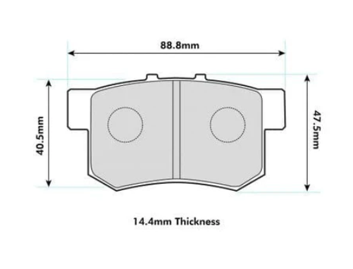 PBS Honda S2000 Rear Brake Pads