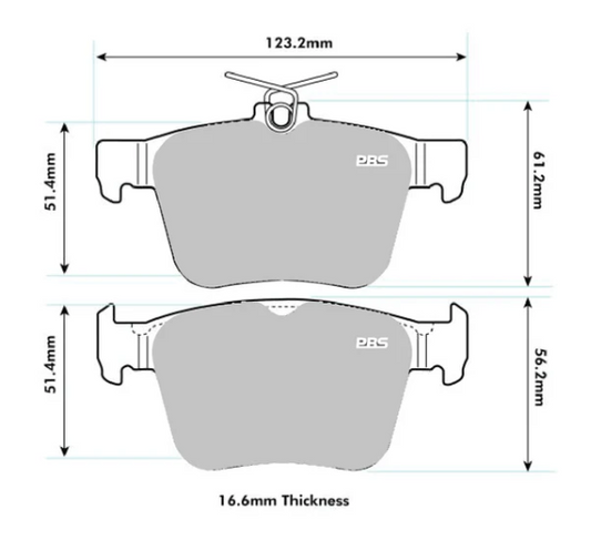 PBS A3 SPORTBACK (8VA, 8VF) RS3 QUATTRO Rear Performance Brake Pads