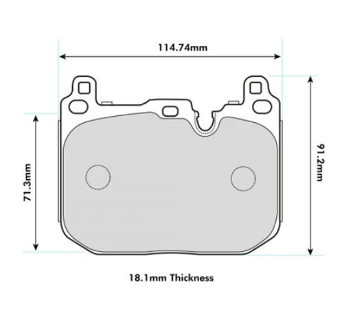 PBS BMW M140I Front Performance Brake Pads