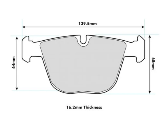 PBS BMW M3 (E92) All 3 Coupe M3 Rear PBS ProRace Pad