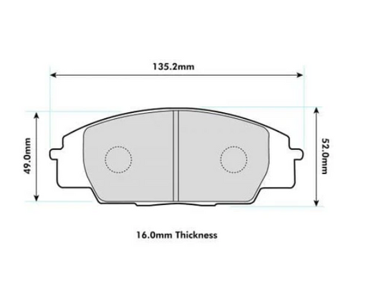 PBS Honda Civic Ep3 Front Performance Brake Pads