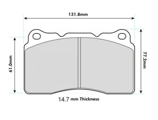 PBS SUBARU Impreza II & III Front Performance Brake Pads