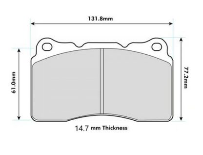 PBS SUBARU Impreza II & III Front Performance Brake Pads