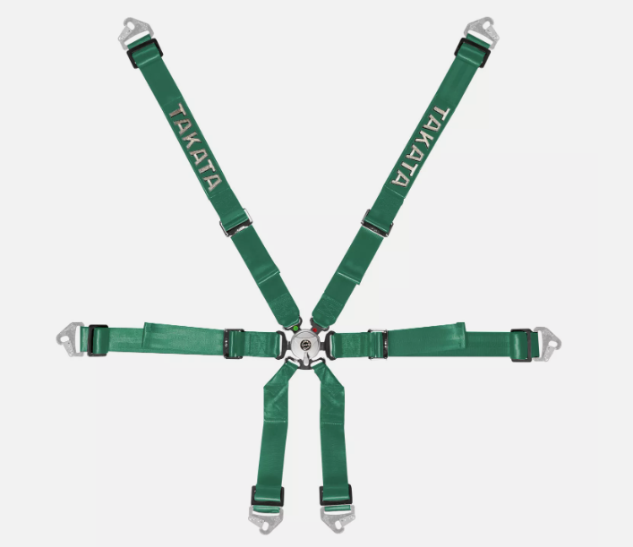 TAKATA Race 2x2 Safety Harness for Race Rally GREEN – FAW MotorSport