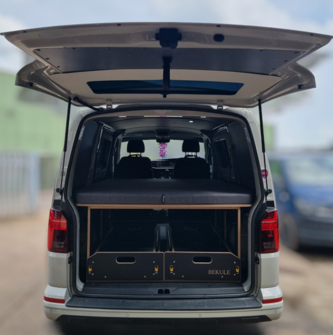 BEKULE OutBack XW Twin Kombi utility bed pod VW T5 t6 Transporter camper SWB Birch