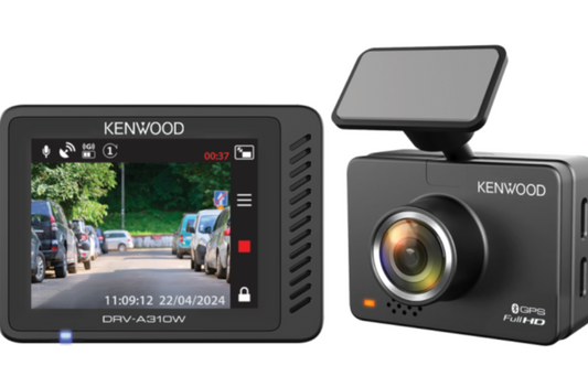 Kenwood DRV-A310W Dashboard Camera With 2.0" LCD HD Recording & Wireless Link With 20GB SD
