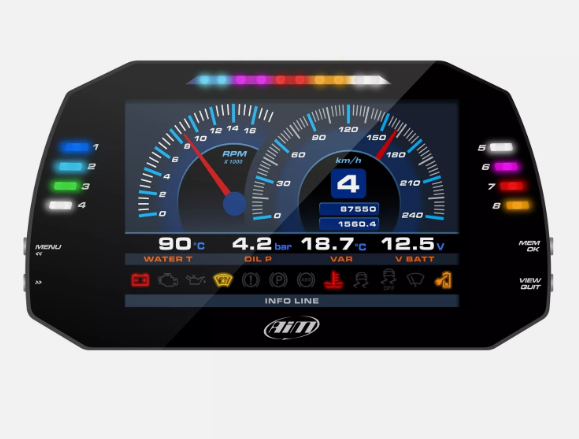 AIM MXG 1.3 7" Digital Data Logger Dash Display
