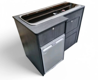 Black Hacienda Lightweight ply Camper kitchen pod Camper Van