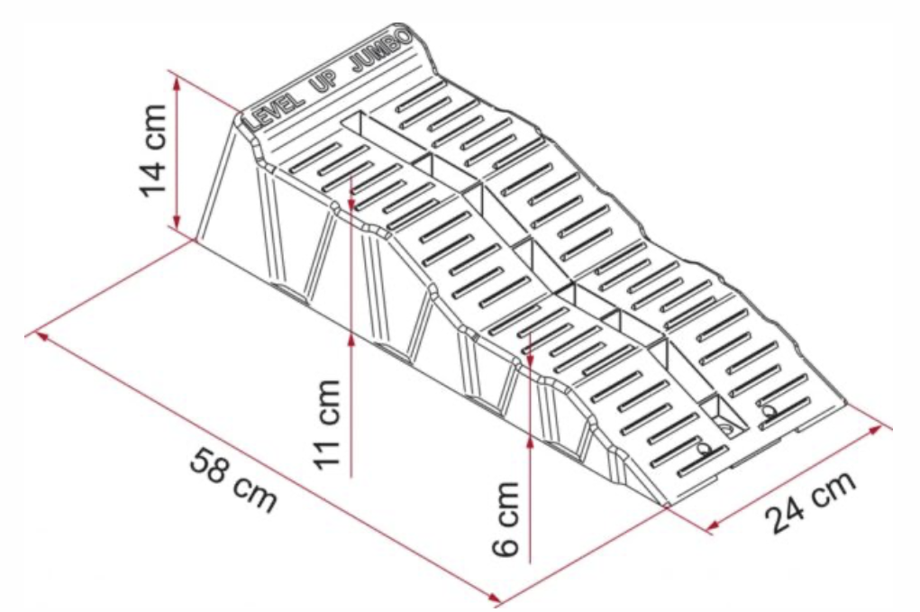 Fiamma Level Up Jumbo Kit Grey including carry bag
