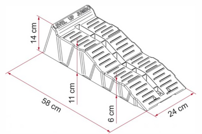 Fiamma Level Up Jumbo Kit Grey including carry bag