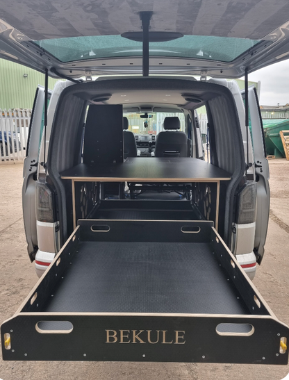 BEKULE OutBack Split XW extra wide Kombi utility bed pod VW T5 T6 Transporter camper SWB Birch