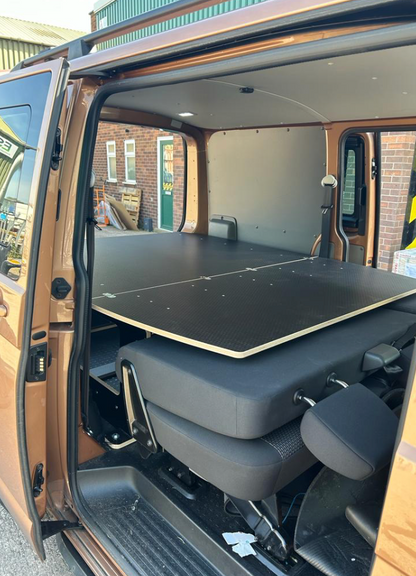 BEKULE OutBack XW extra wide Kombi utility bed pod VW T5 t6 Transporter camper SWB Birch