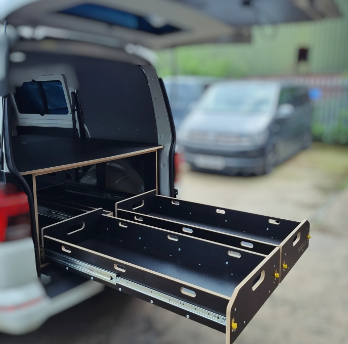 BEKULE OutBack XW Twin Kombi utility bed pod VW T5 t6 Transporter camper SWB Birch