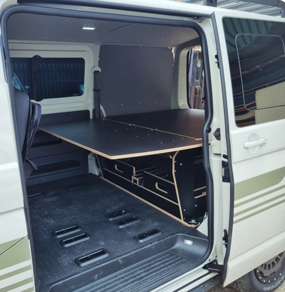 BEKULE OutBack XW Twin Kombi utility bed pod VW T5 t6 Transporter camper SWB Birch