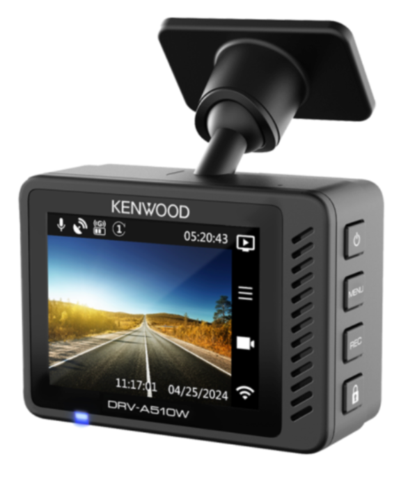 Kenwood DRV-A510W - Dashboard Camera With 2.0" LCD 2K HD Recording & Wireless Link With 20GB SD
