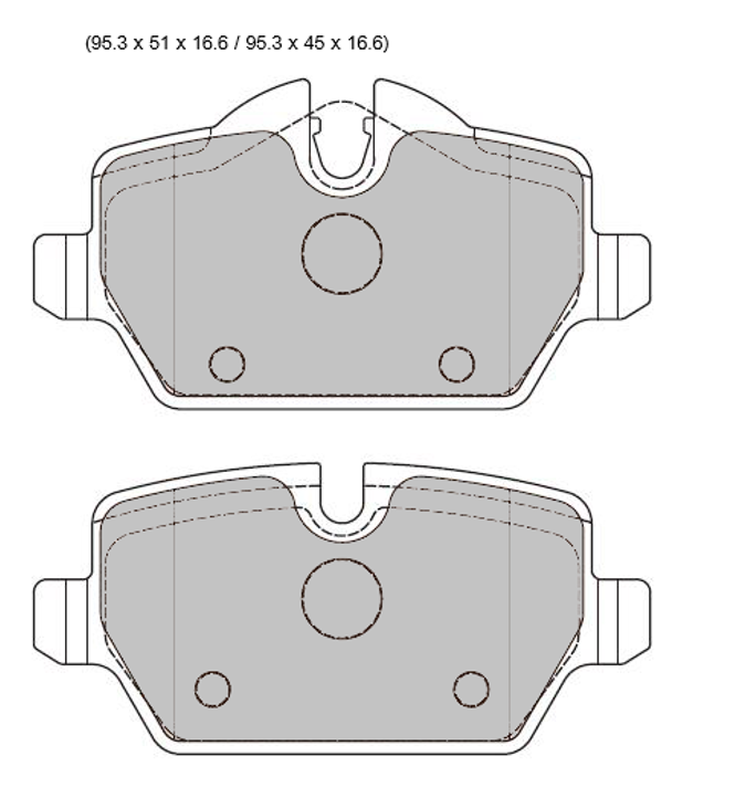 BMW one series  Rear Pads 8331PR